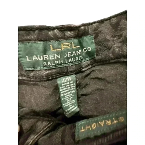 Ralph Lauren black jeans size 22 W.  Used in good condition - Picture 2 of 6